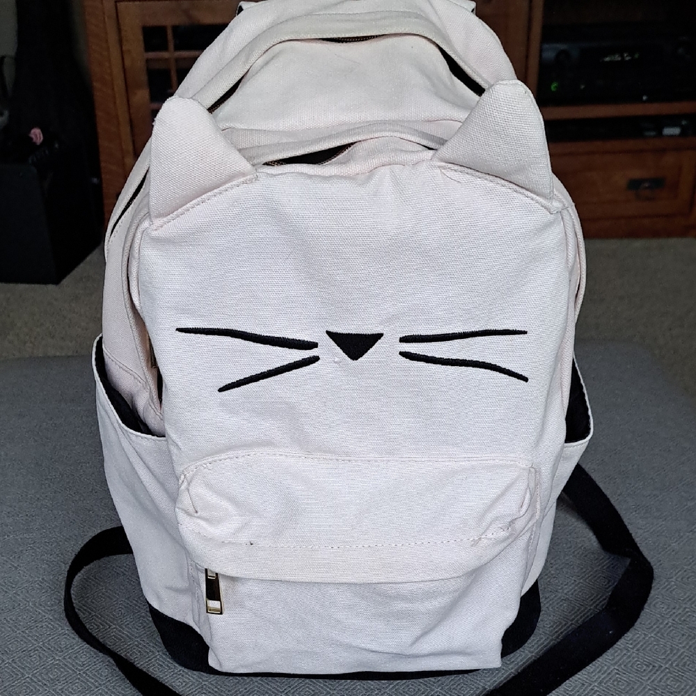 Emily & Merritt Blush Kitty Backpack